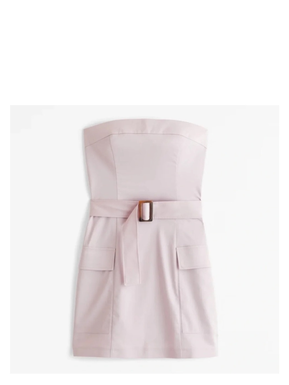Abercrombie & fitch Strapless Utility Lilac Belted Mini Dress NWOT
